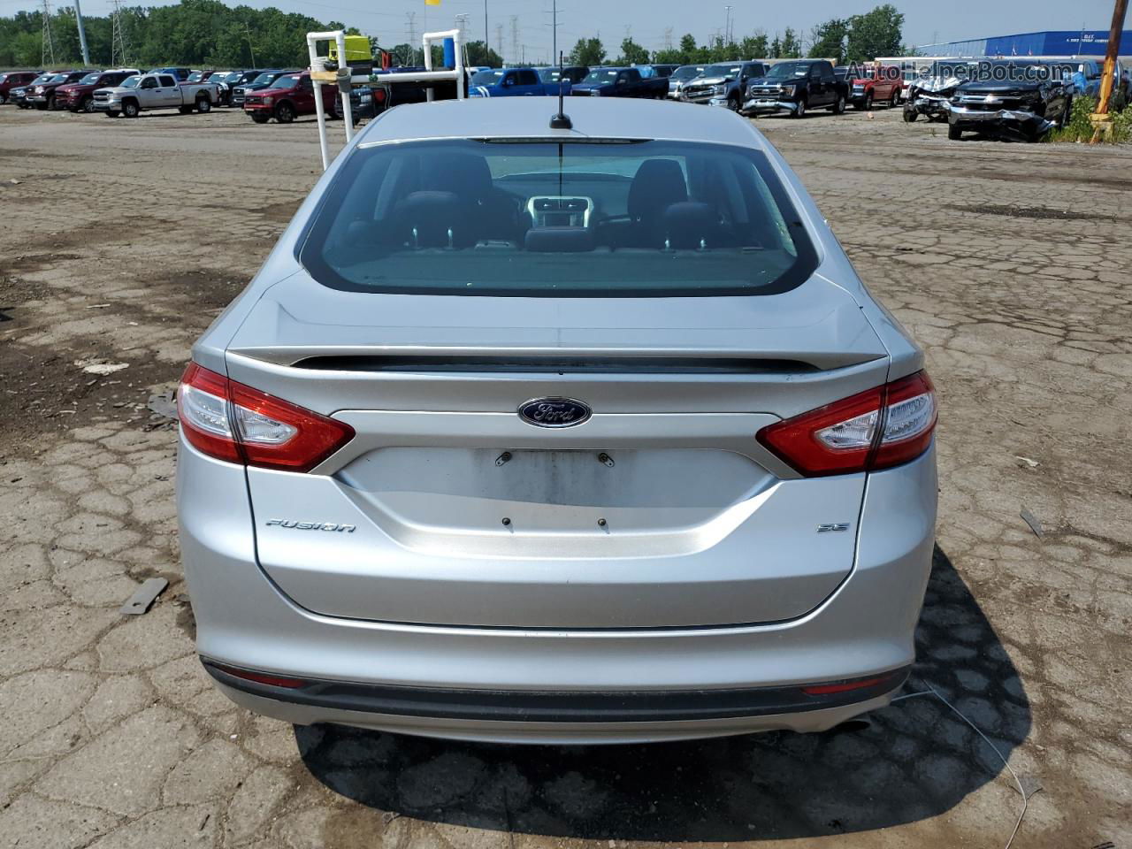 2014 Ford Fusion Se Silver vin: 1FA6P0H7XE5395330