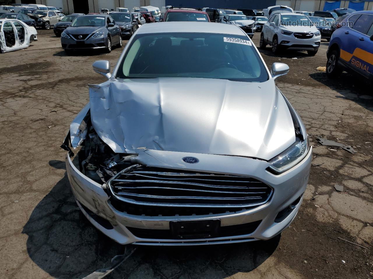 2014 Ford Fusion Se Silver vin: 1FA6P0H7XE5395330