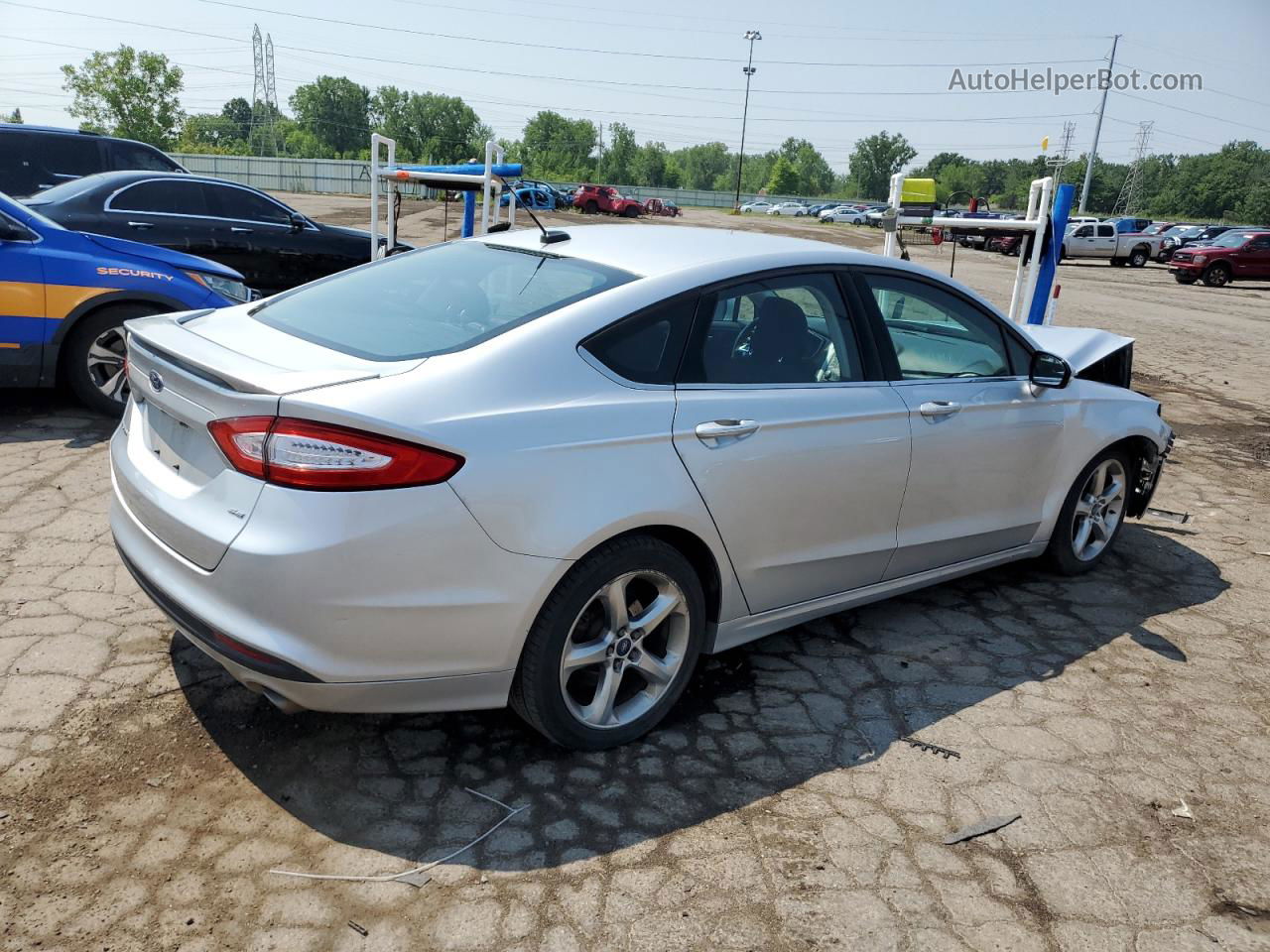 2014 Ford Fusion Se Silver vin: 1FA6P0H7XE5395330