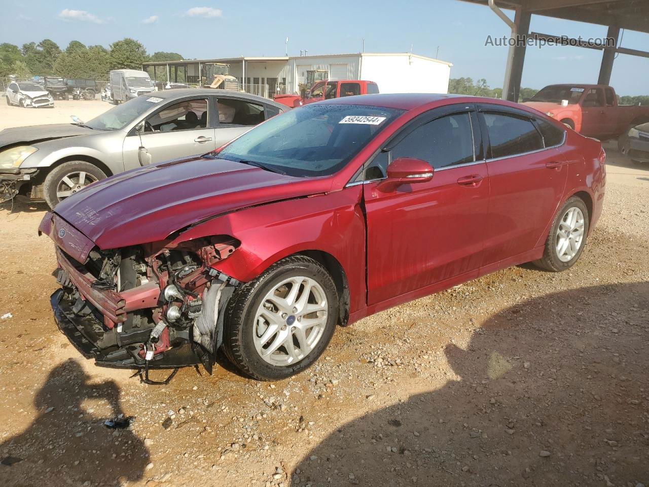 2014 Ford Fusion Se Red vin: 1FA6P0H7XE5396428