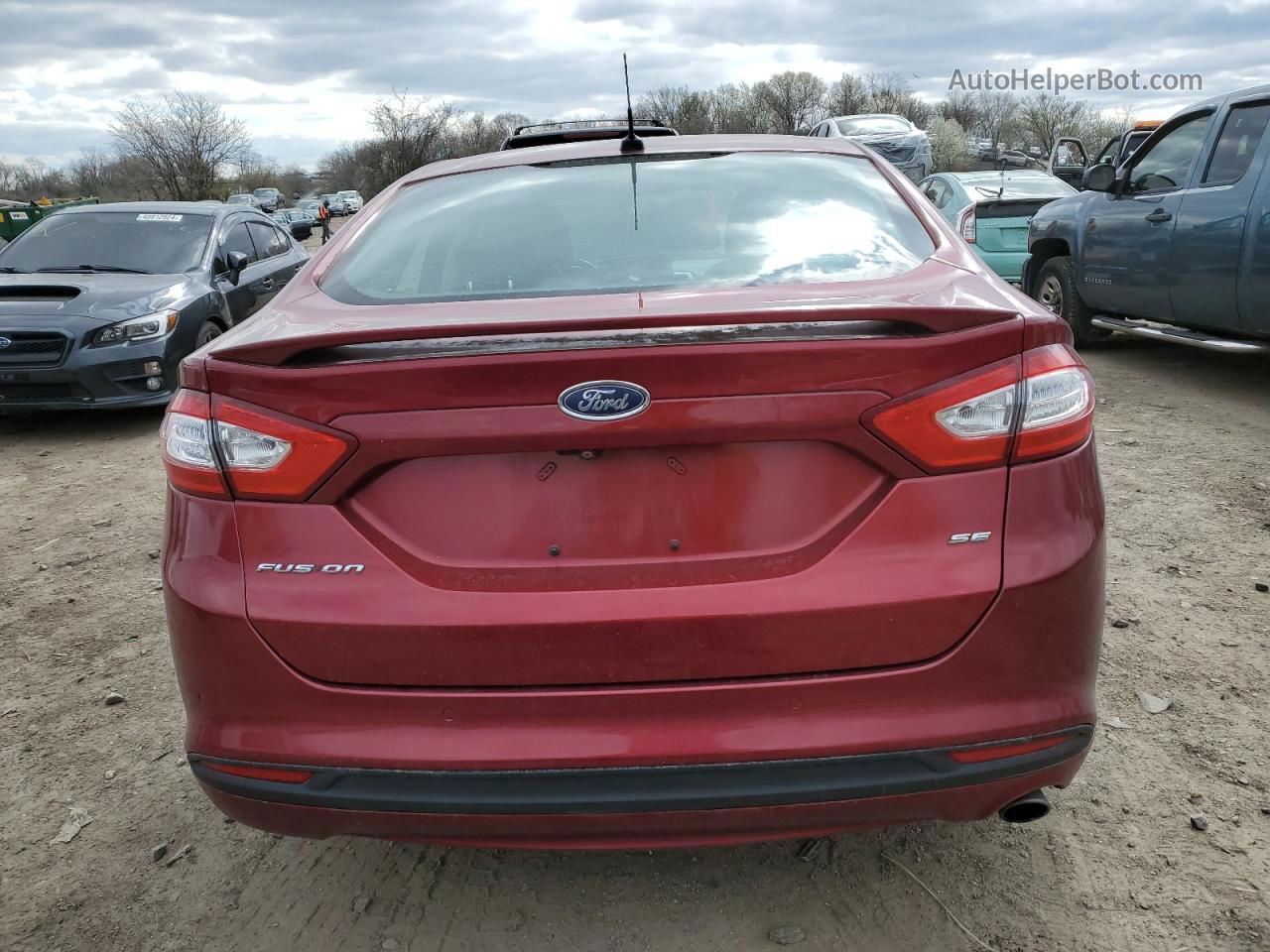 2015 Ford Fusion Se Red vin: 1FA6P0H7XF5102737