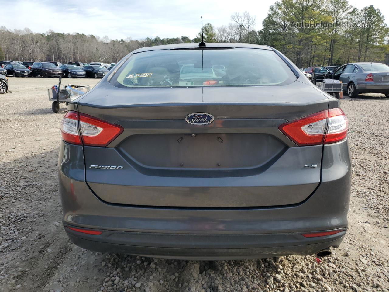 2015 Ford Fusion Se Gray vin: 1FA6P0H7XF5121286