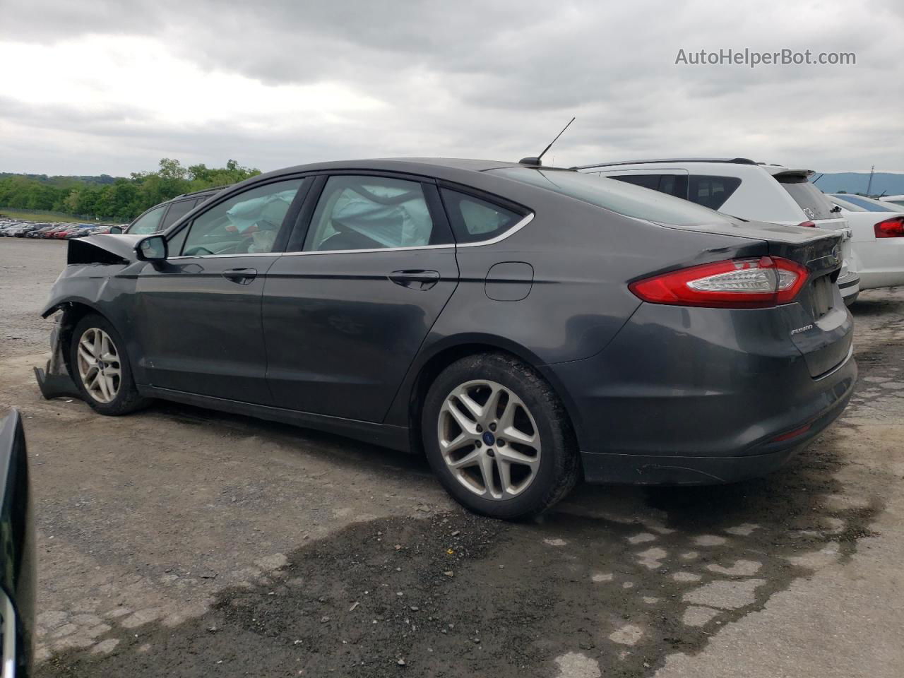 2016 Ford Fusion Se Gray vin: 1FA6P0H7XG5102173