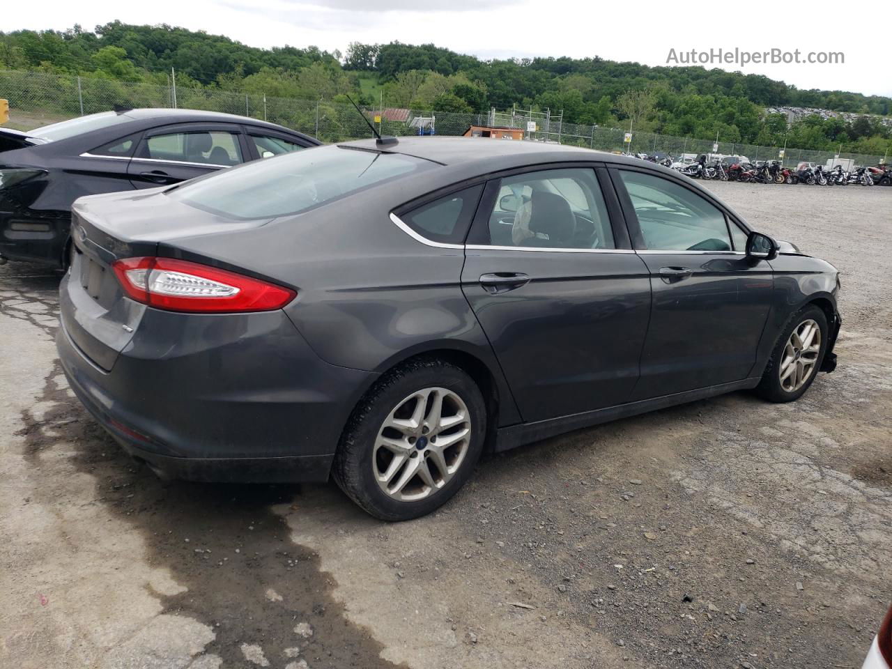 2016 Ford Fusion Se Gray vin: 1FA6P0H7XG5102173