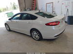 2016 Ford Fusion Se White vin: 1FA6P0H7XG5121029