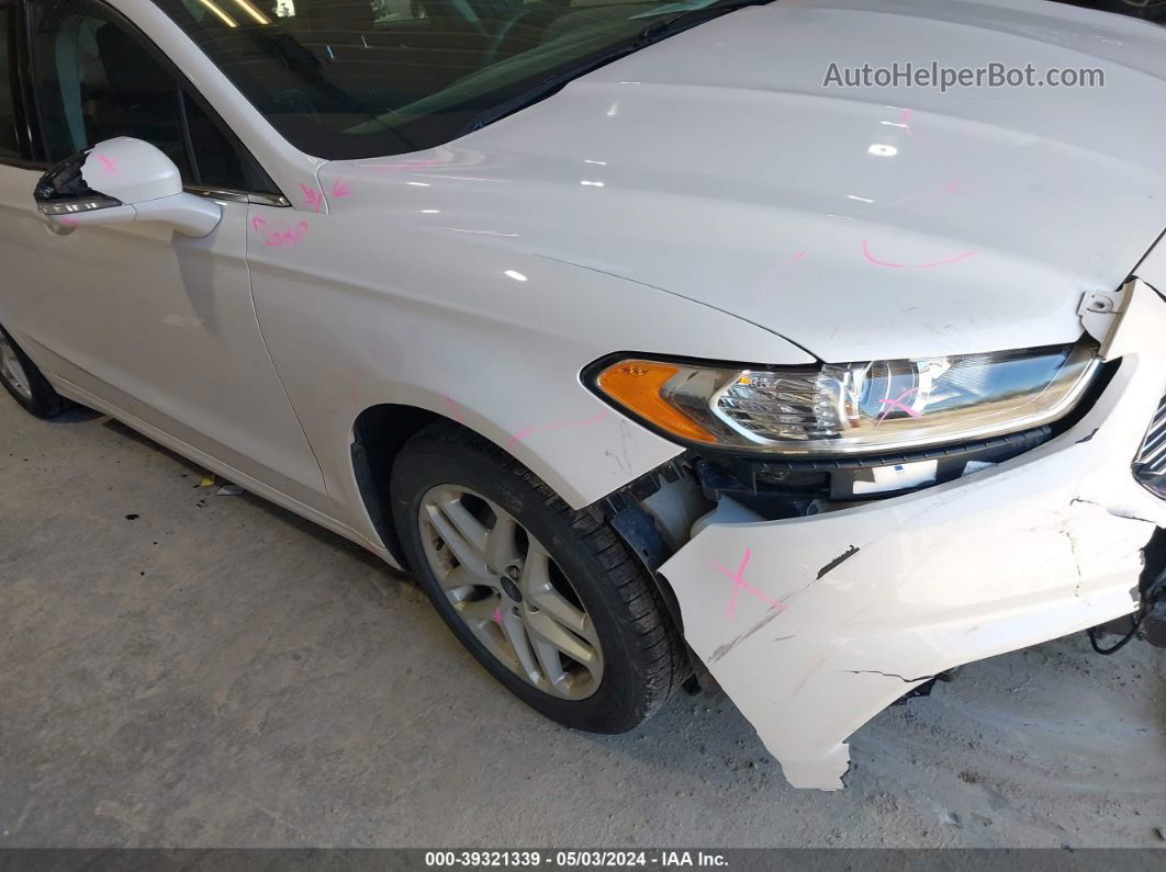 2016 Ford Fusion Se White vin: 1FA6P0H7XG5121029