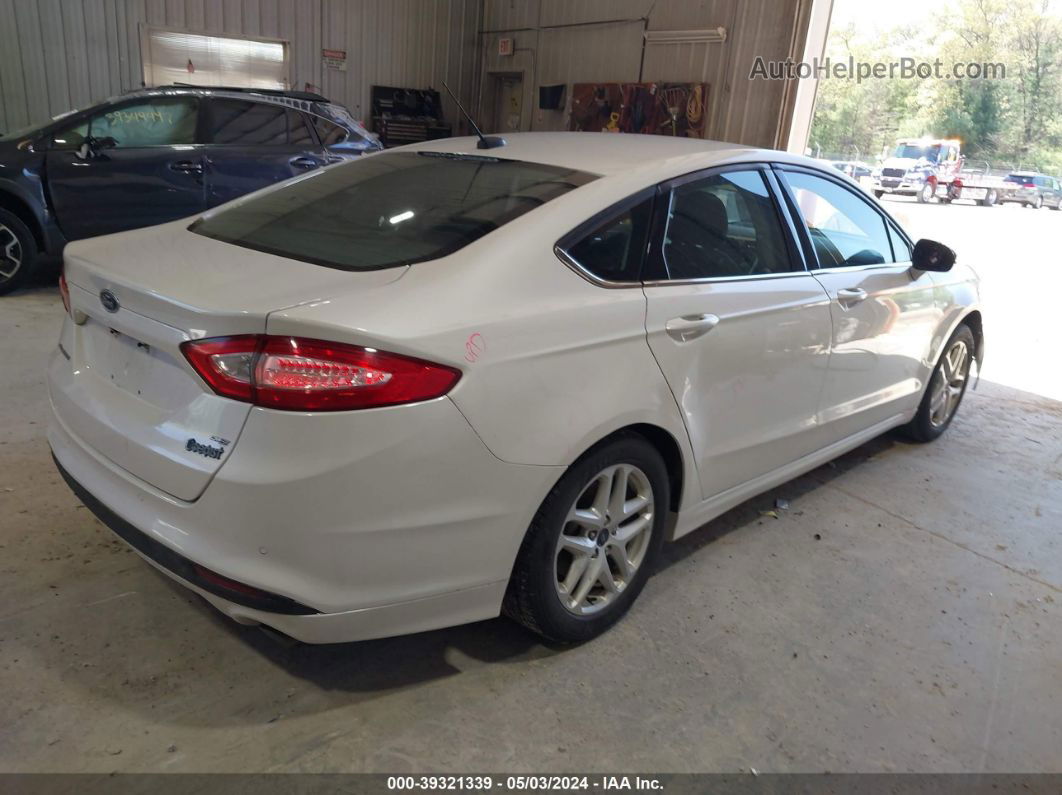 2016 Ford Fusion Se White vin: 1FA6P0H7XG5121029