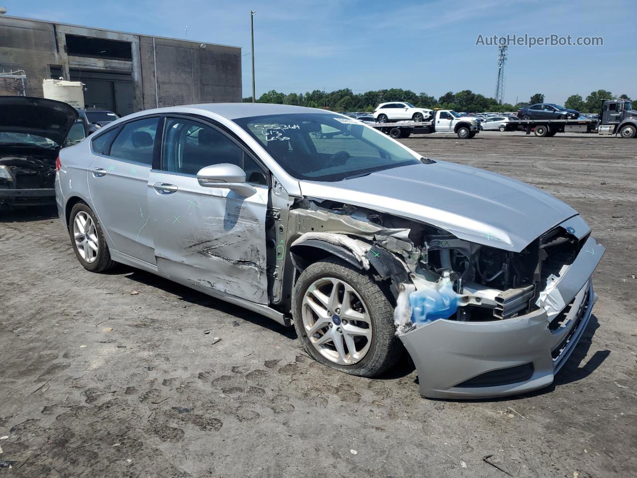 2015 Ford Fusion Se Silver vin: 1FA6P0HD0F5108309