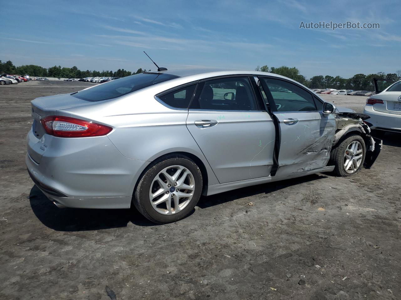 2015 Ford Fusion Se Silver vin: 1FA6P0HD0F5108309