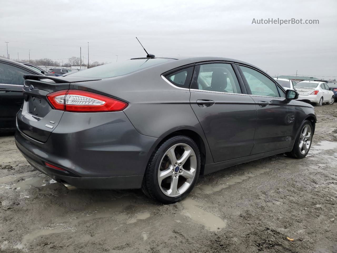 2015 Ford Fusion Se Gray vin: 1FA6P0HD0F5108598