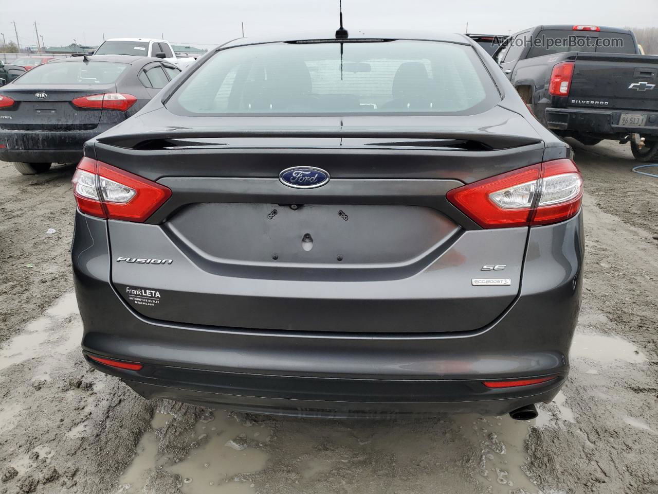 2015 Ford Fusion Se Gray vin: 1FA6P0HD0F5108598