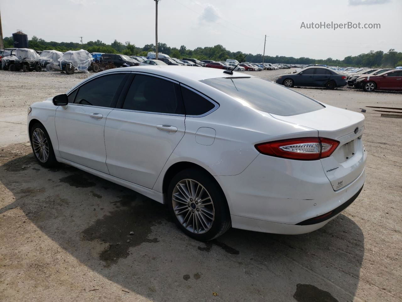 2016 Ford Fusion Se White vin: 1FA6P0HD0G5119912