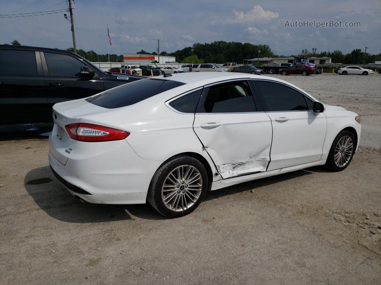 2016 Ford Fusion Se White vin: 1FA6P0HD0G5119912