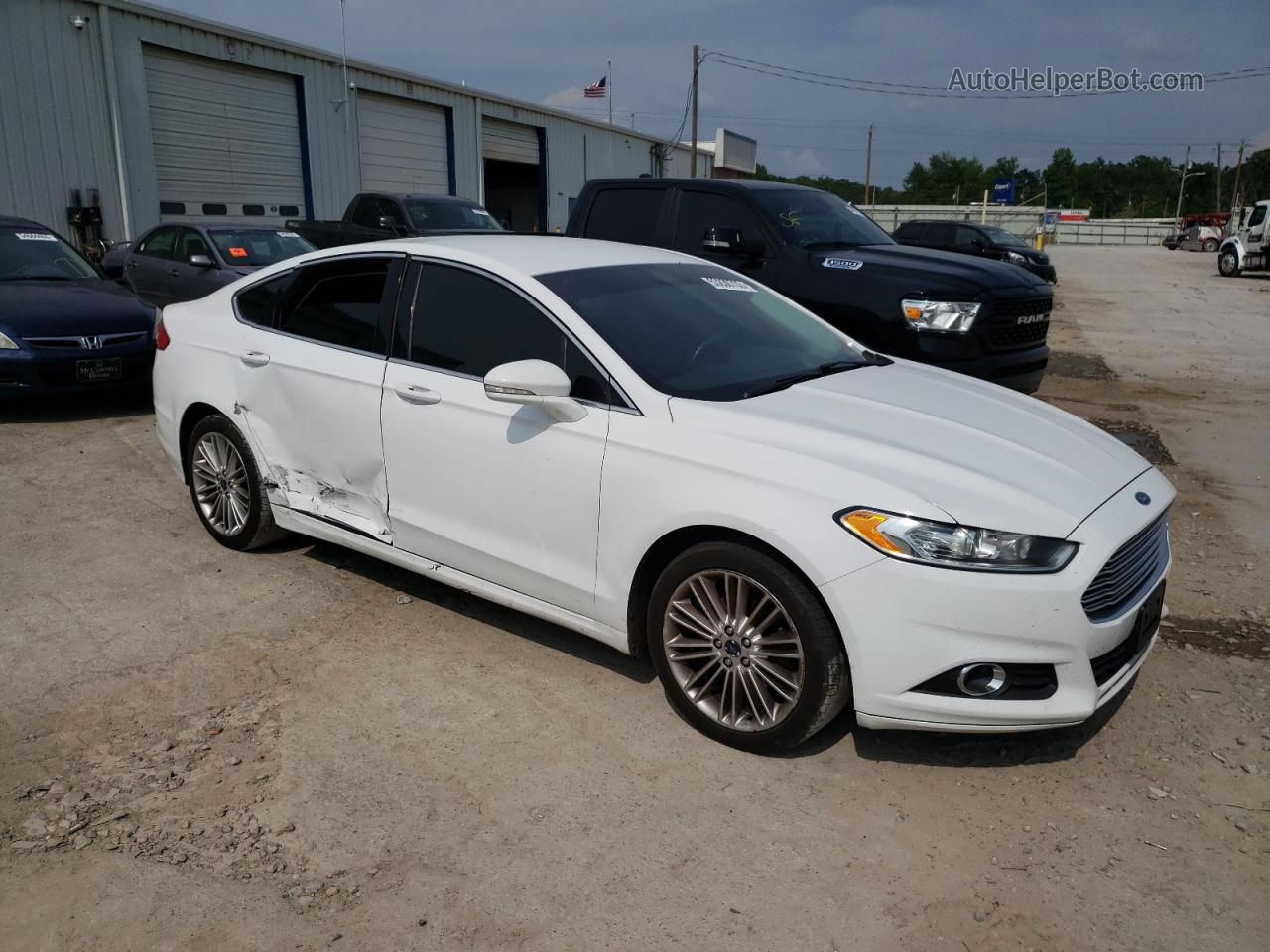 2016 Ford Fusion Se White vin: 1FA6P0HD0G5119912