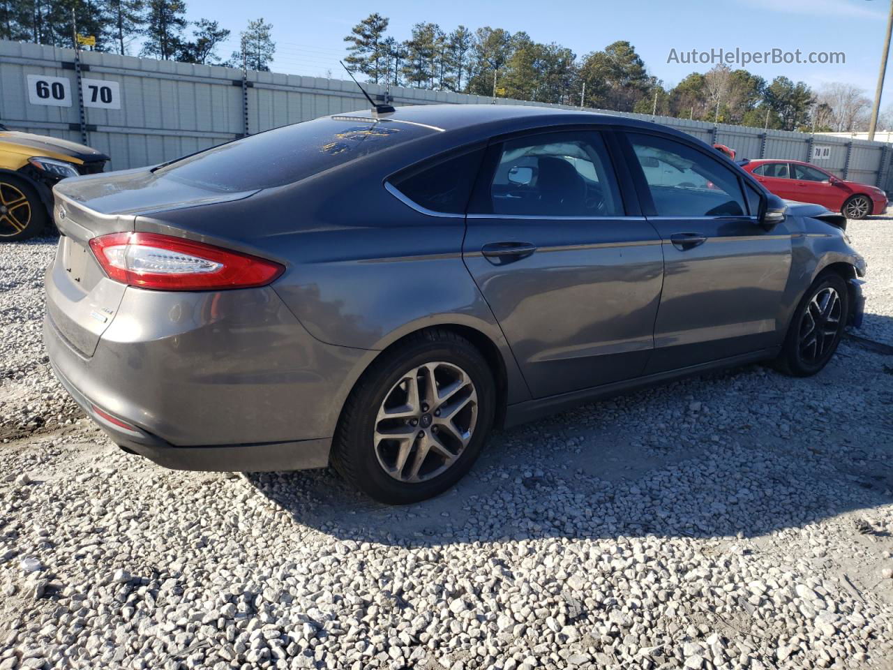 2014 Ford Fusion Se Gray vin: 1FA6P0HD1E5352954