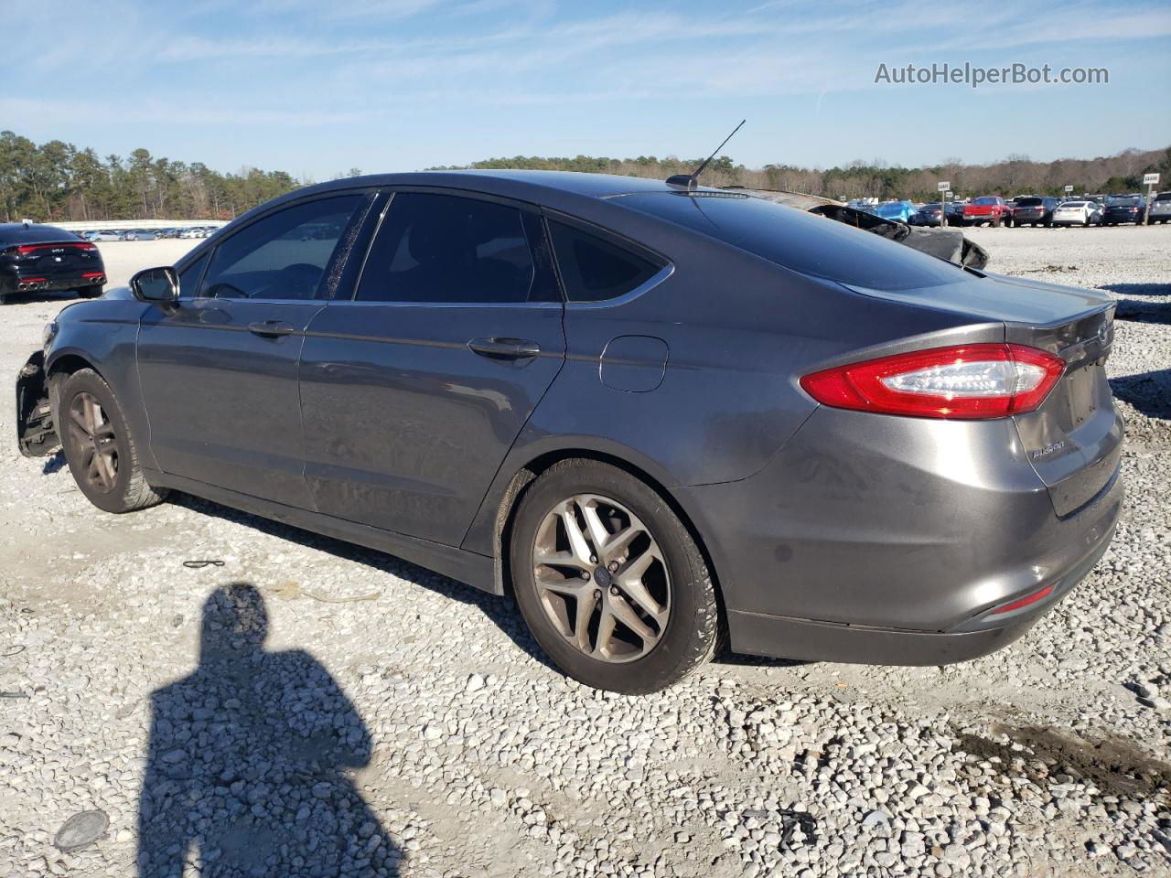 2014 Ford Fusion Se Gray vin: 1FA6P0HD1E5352954