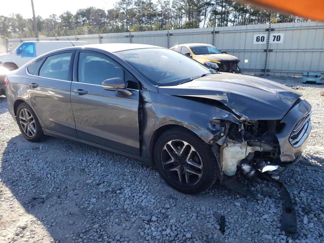 2014 Ford Fusion Se Gray vin: 1FA6P0HD1E5352954