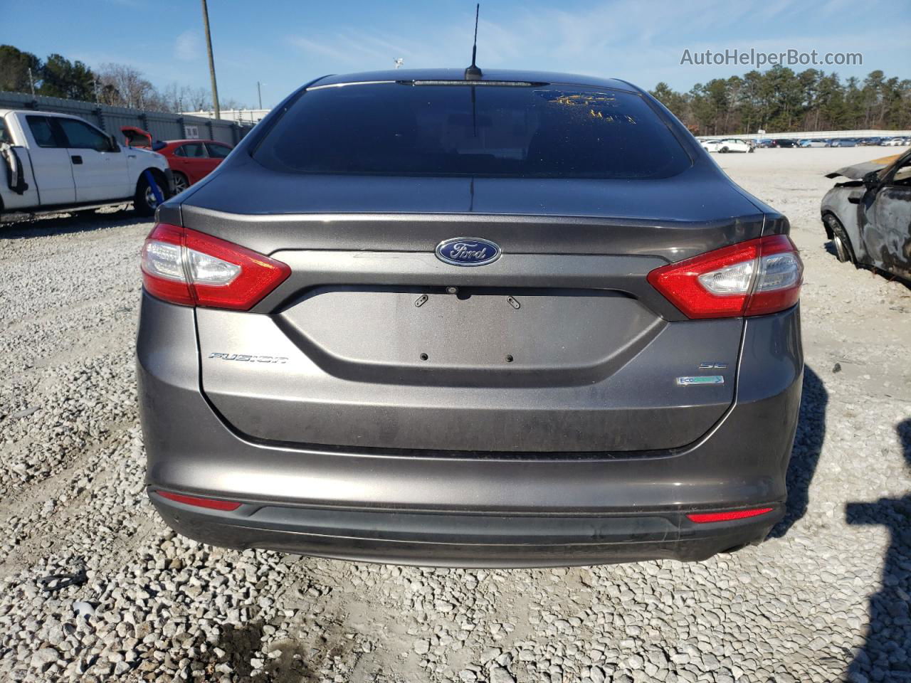 2014 Ford Fusion Se Gray vin: 1FA6P0HD1E5352954