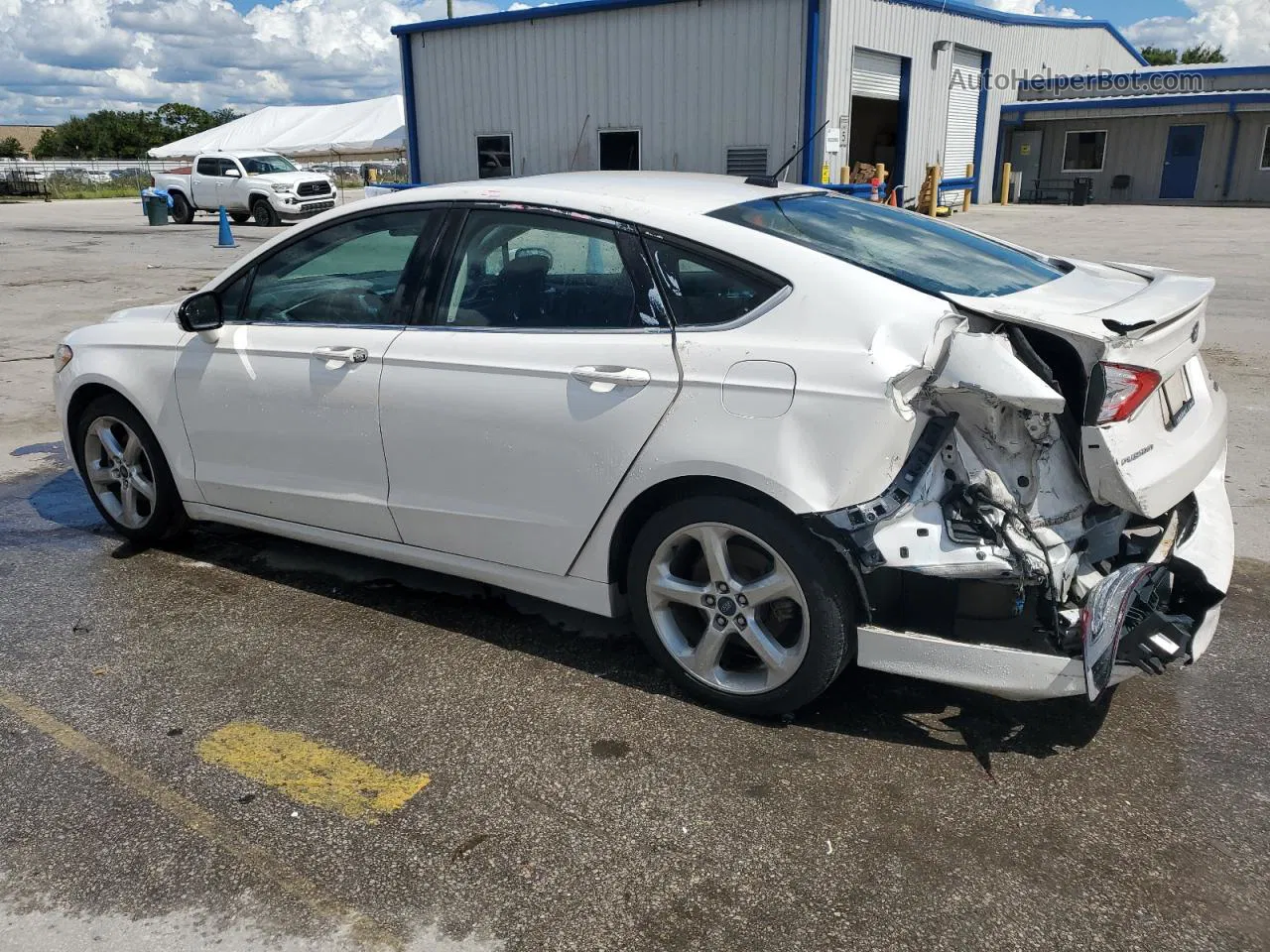 2014 Ford Fusion Se White vin: 1FA6P0HD1E5353988