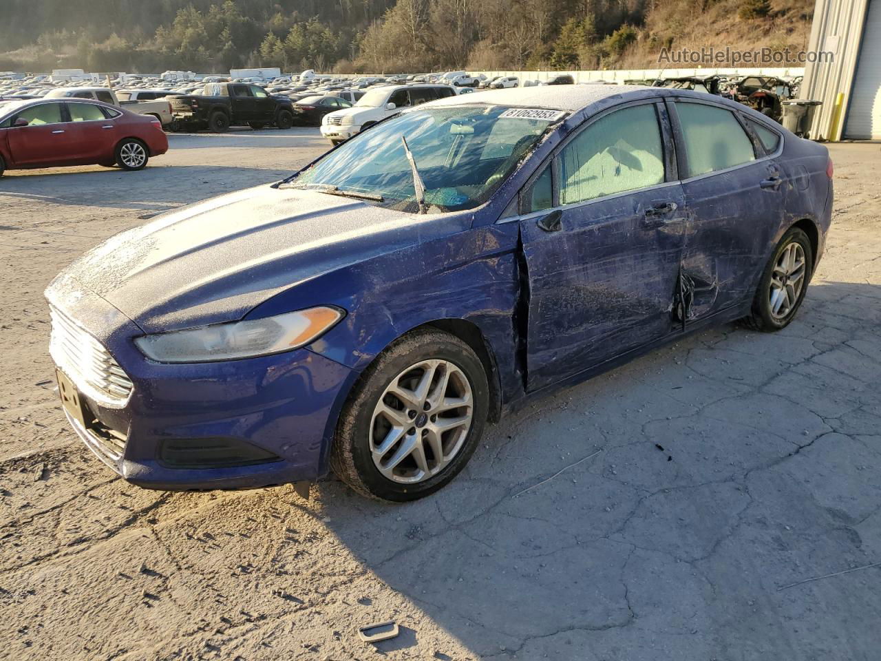 2014 Ford Fusion Se Blue vin: 1FA6P0HD1E5363419