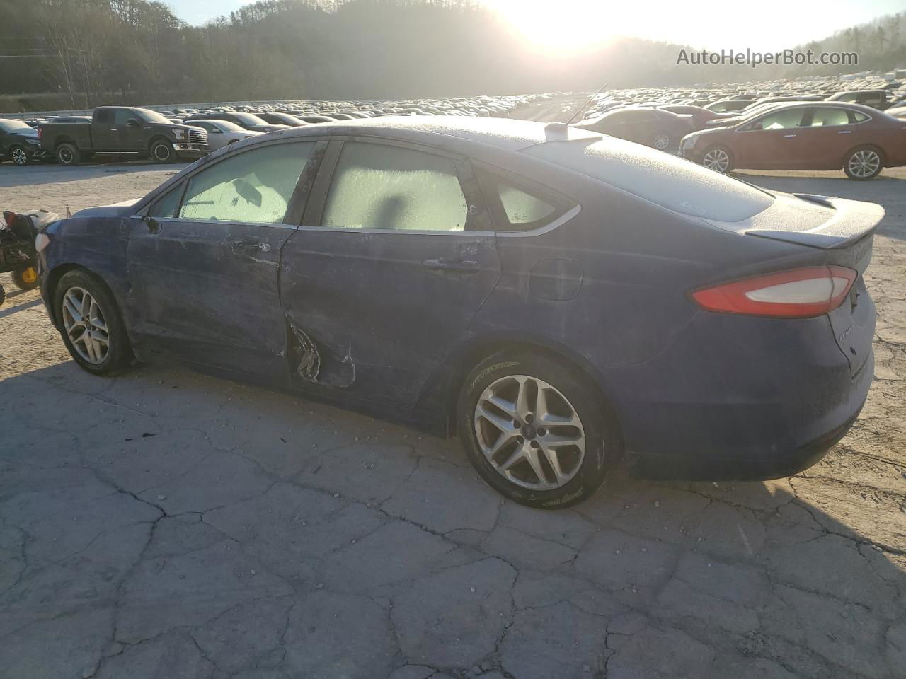 2014 Ford Fusion Se Blue vin: 1FA6P0HD1E5363419