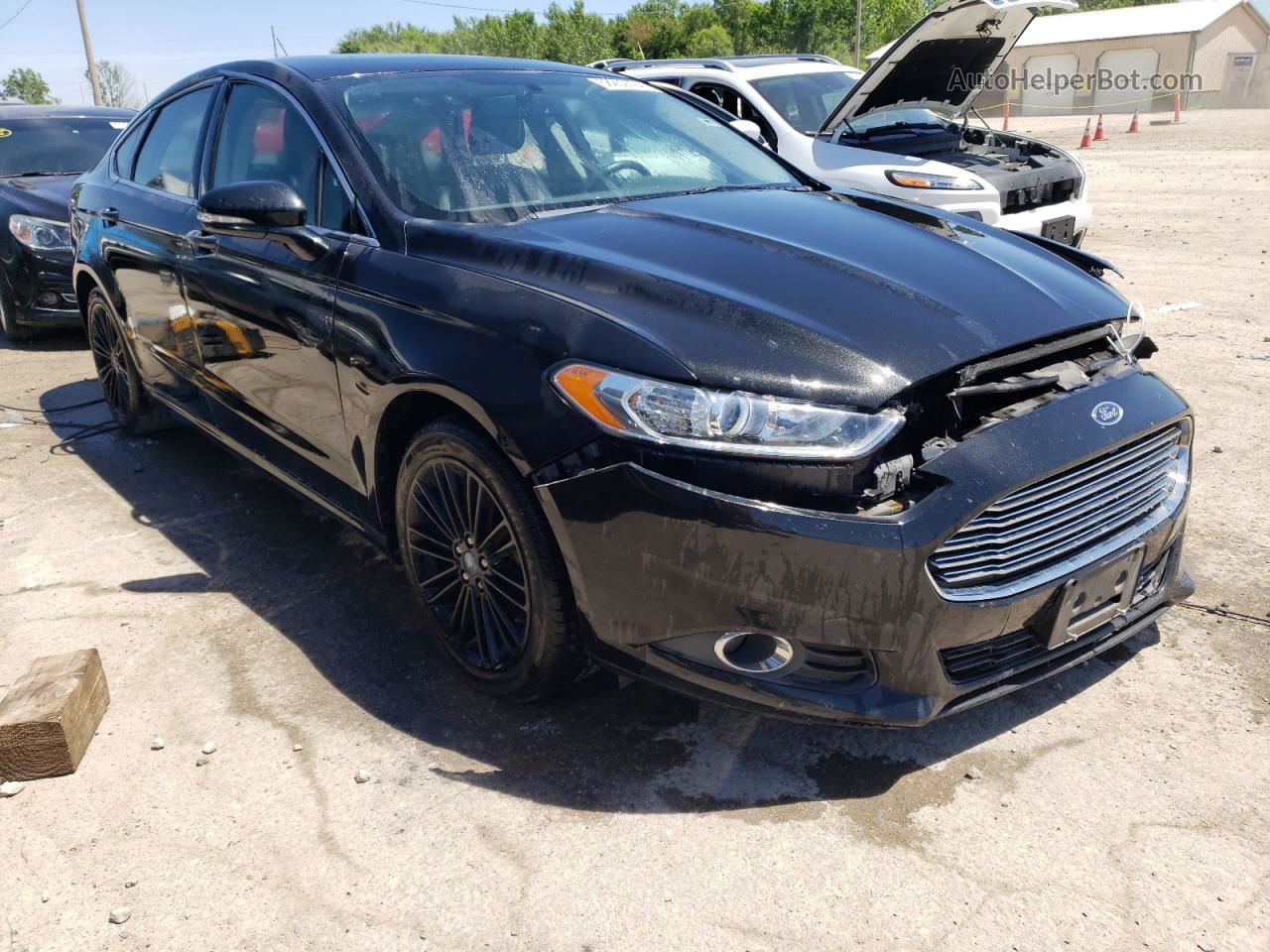 2014 Ford Fusion Se Black vin: 1FA6P0HD1E5370922