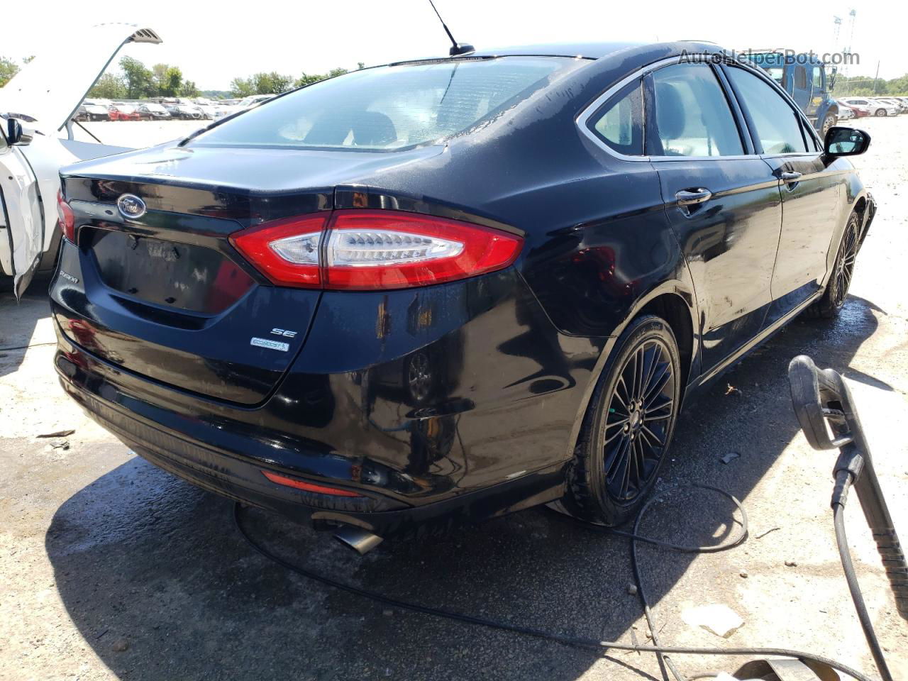 2014 Ford Fusion Se Black vin: 1FA6P0HD1E5370922