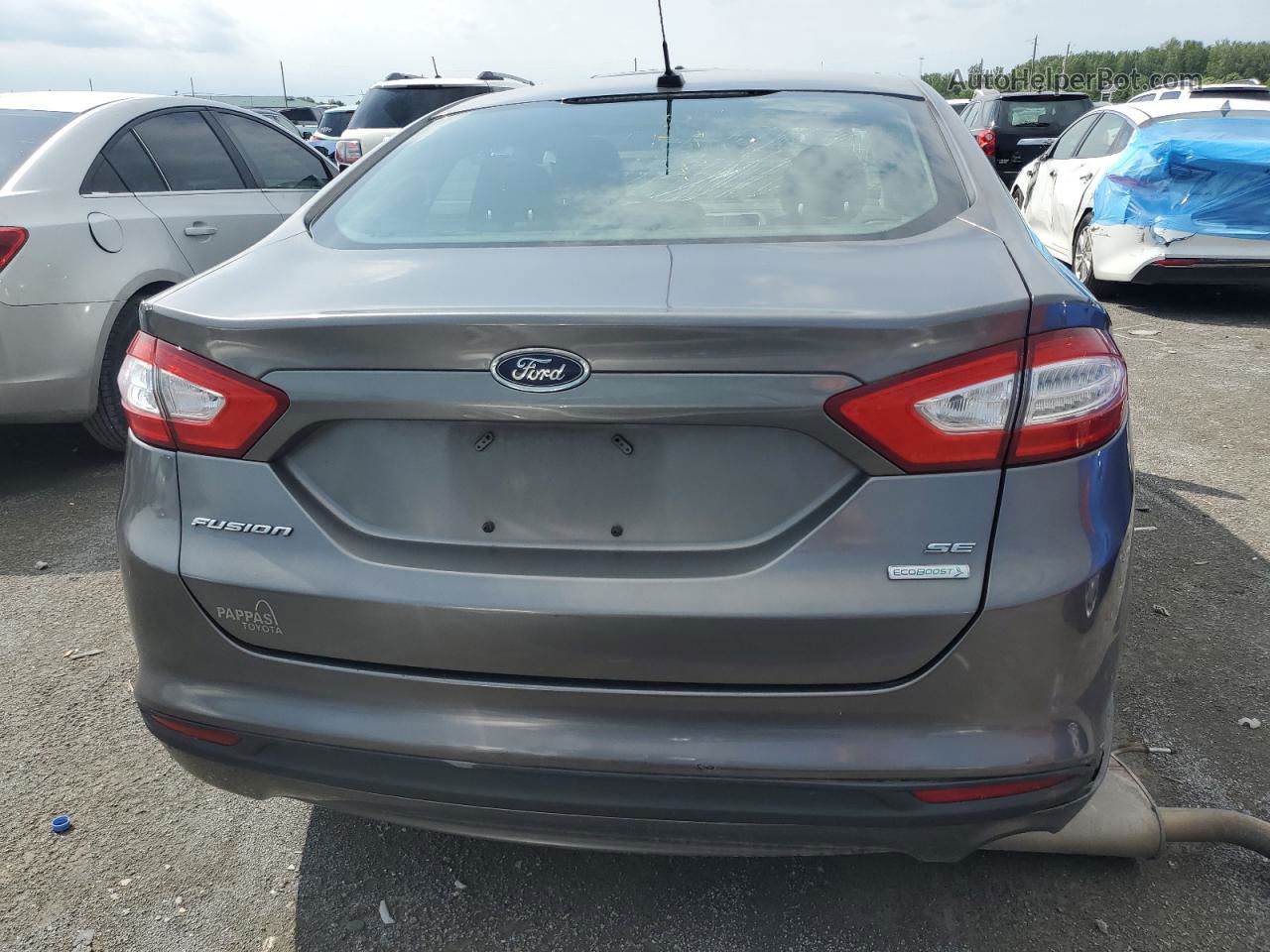 2014 Ford Fusion Se Серый vin: 1FA6P0HD1E5387588