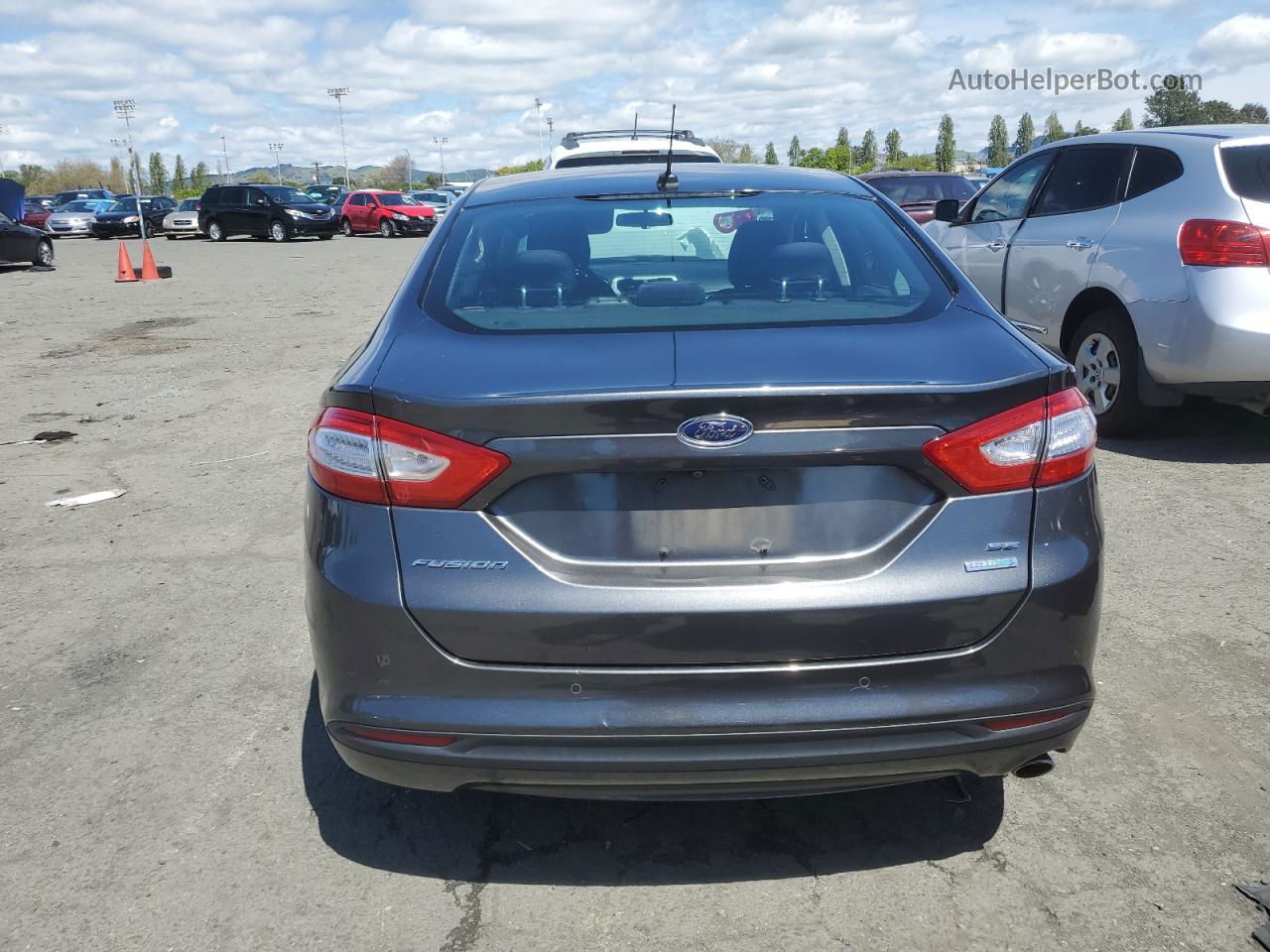 2016 Ford Fusion Se Charcoal vin: 1FA6P0HD1G5115609