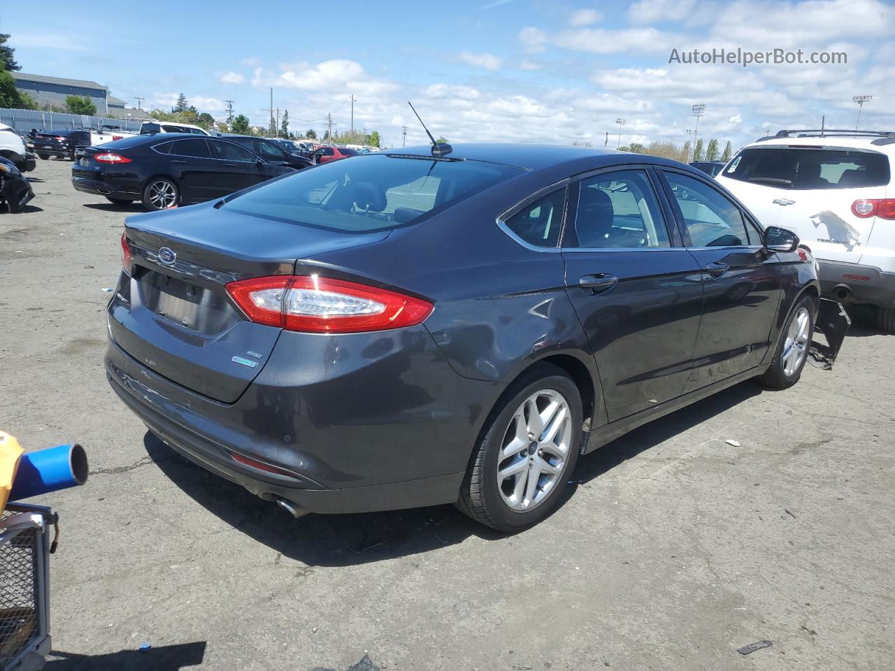 2016 Ford Fusion Se Charcoal vin: 1FA6P0HD1G5115609