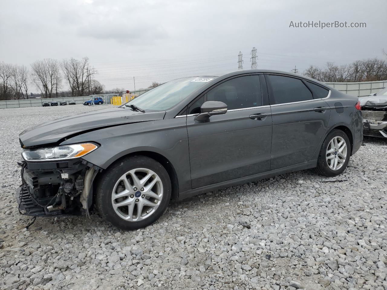 2016 Ford Fusion Se Gray vin: 1FA6P0HD1G5124004