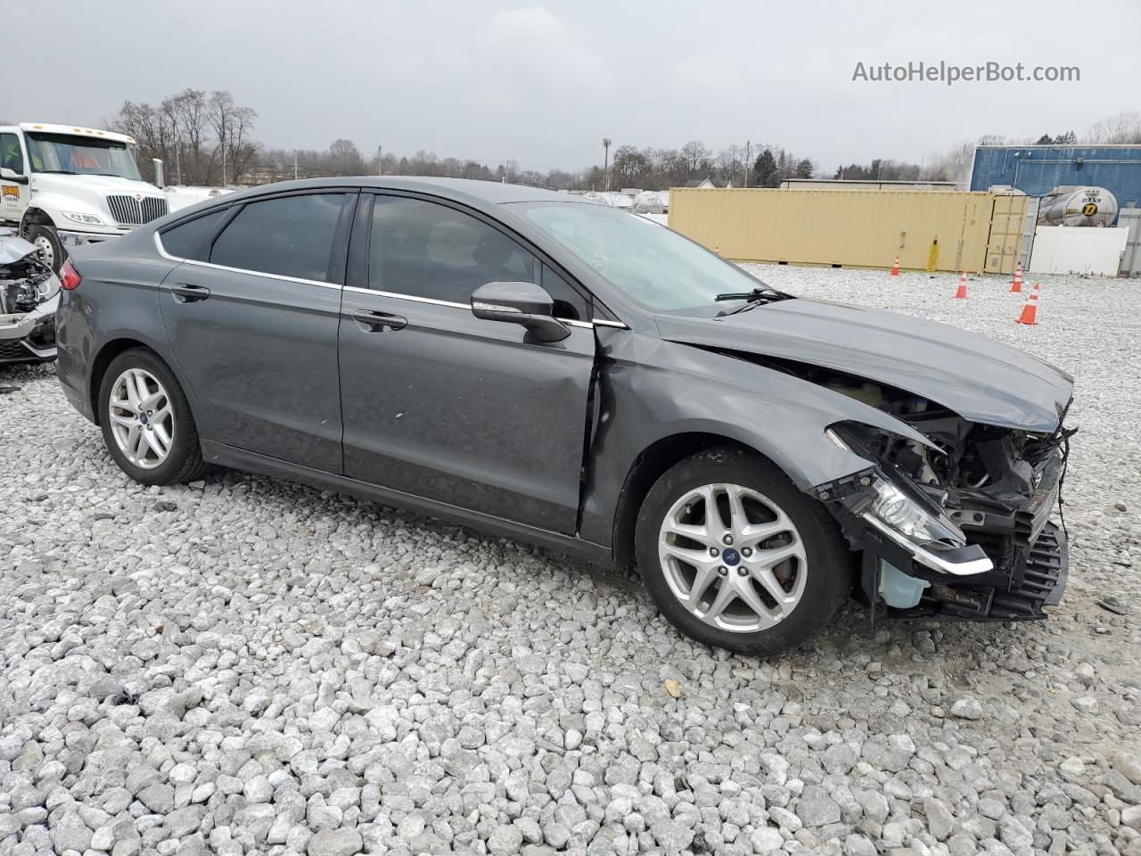 2016 Ford Fusion Se Gray vin: 1FA6P0HD1G5124004