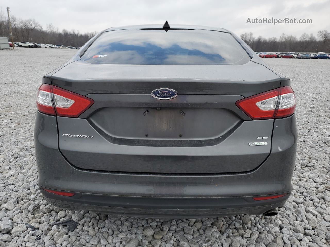 2016 Ford Fusion Se Gray vin: 1FA6P0HD1G5124004