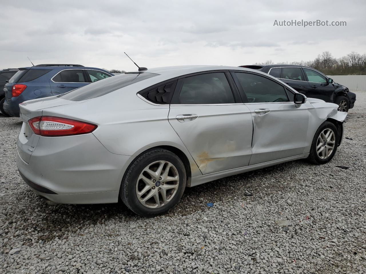 2016 Ford Fusion Se Silver vin: 1FA6P0HD1G5125668