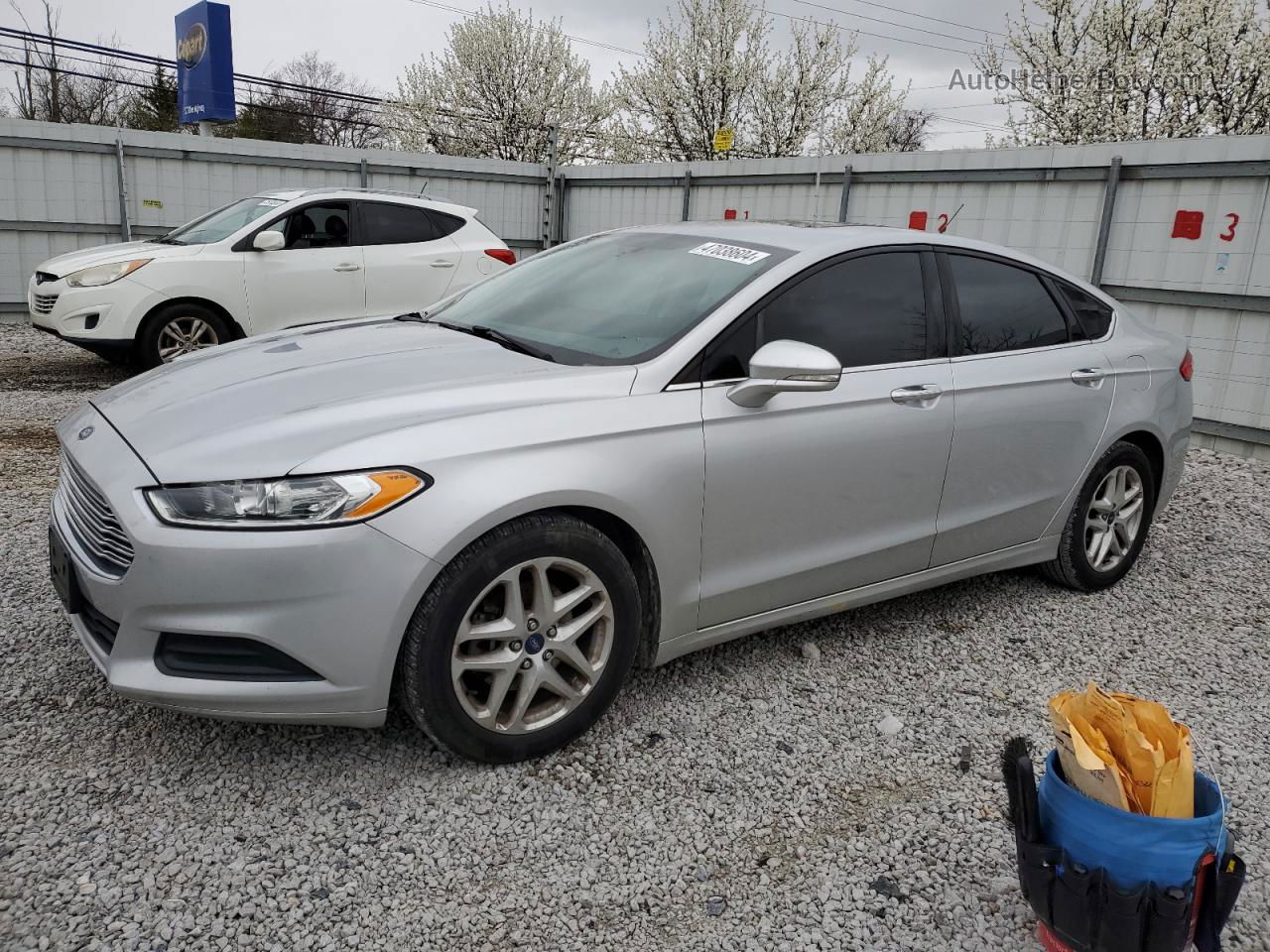 2016 Ford Fusion Se Silver vin: 1FA6P0HD1G5125668