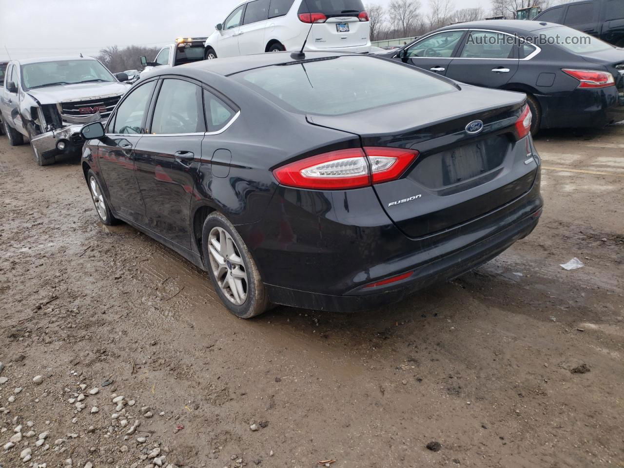 2014 Ford Fusion Se Black vin: 1FA6P0HD2E5356642