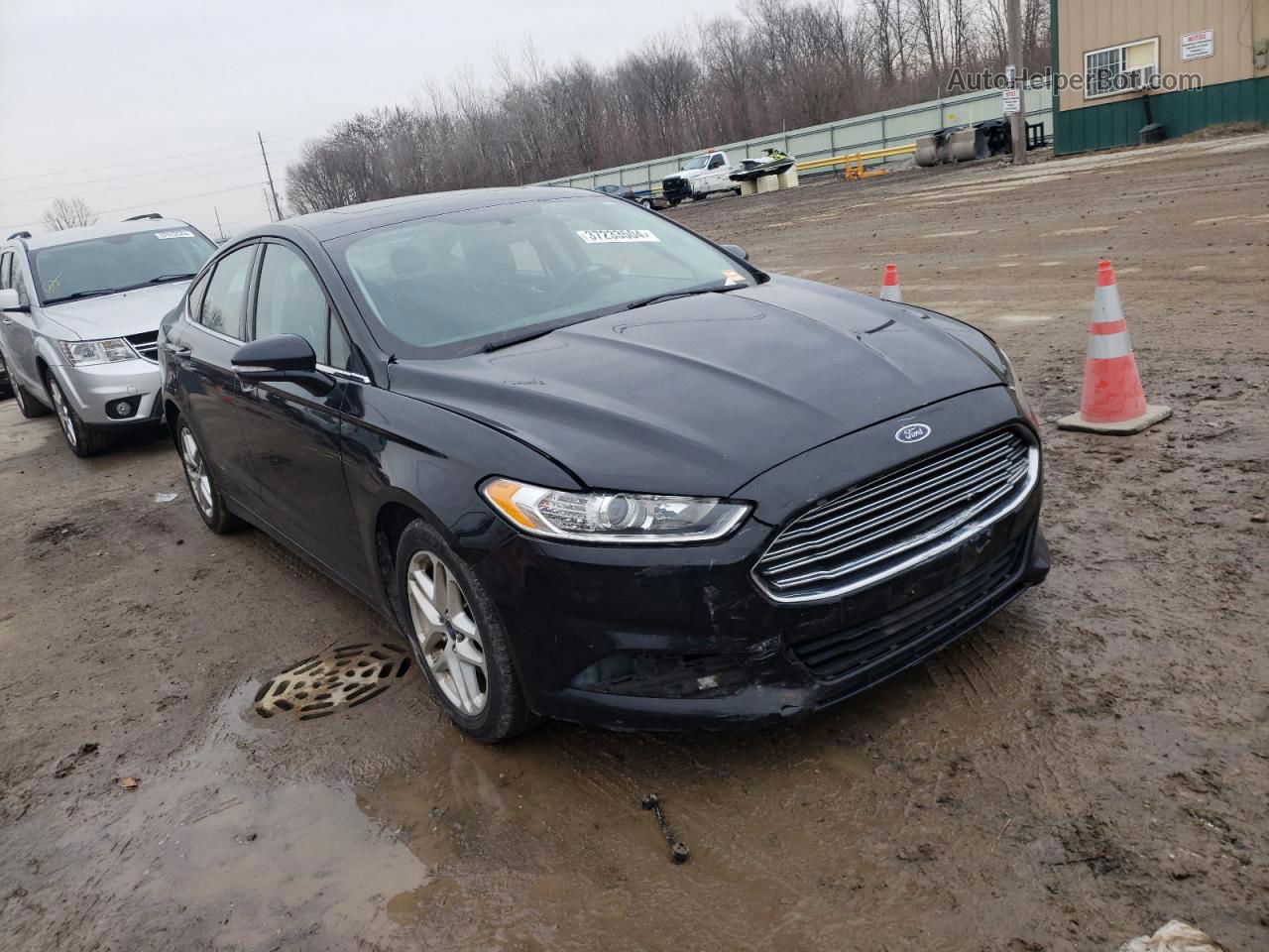 2014 Ford Fusion Se Black vin: 1FA6P0HD2E5356642