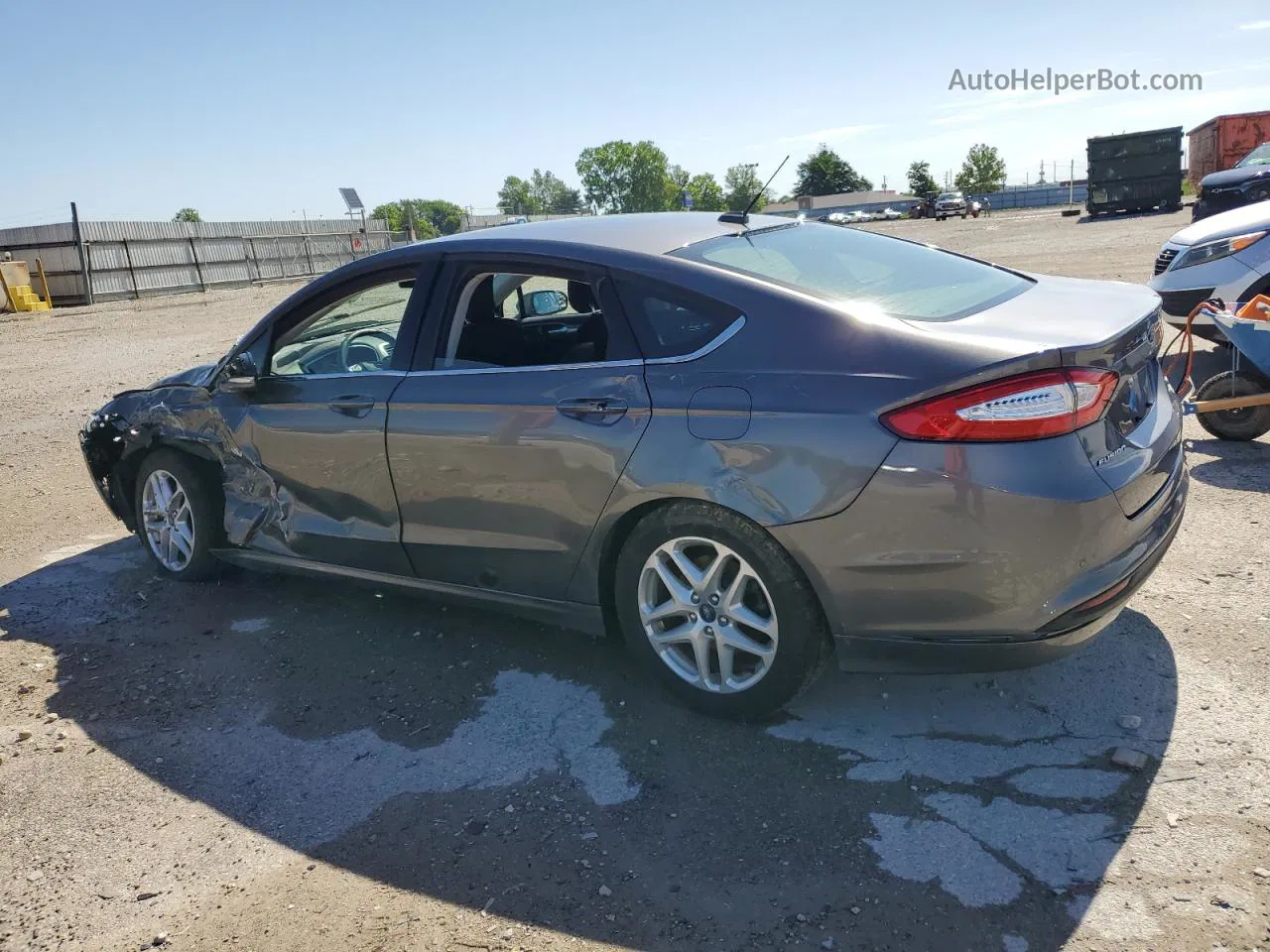 2014 Ford Fusion Se Gray vin: 1FA6P0HD2E5363266