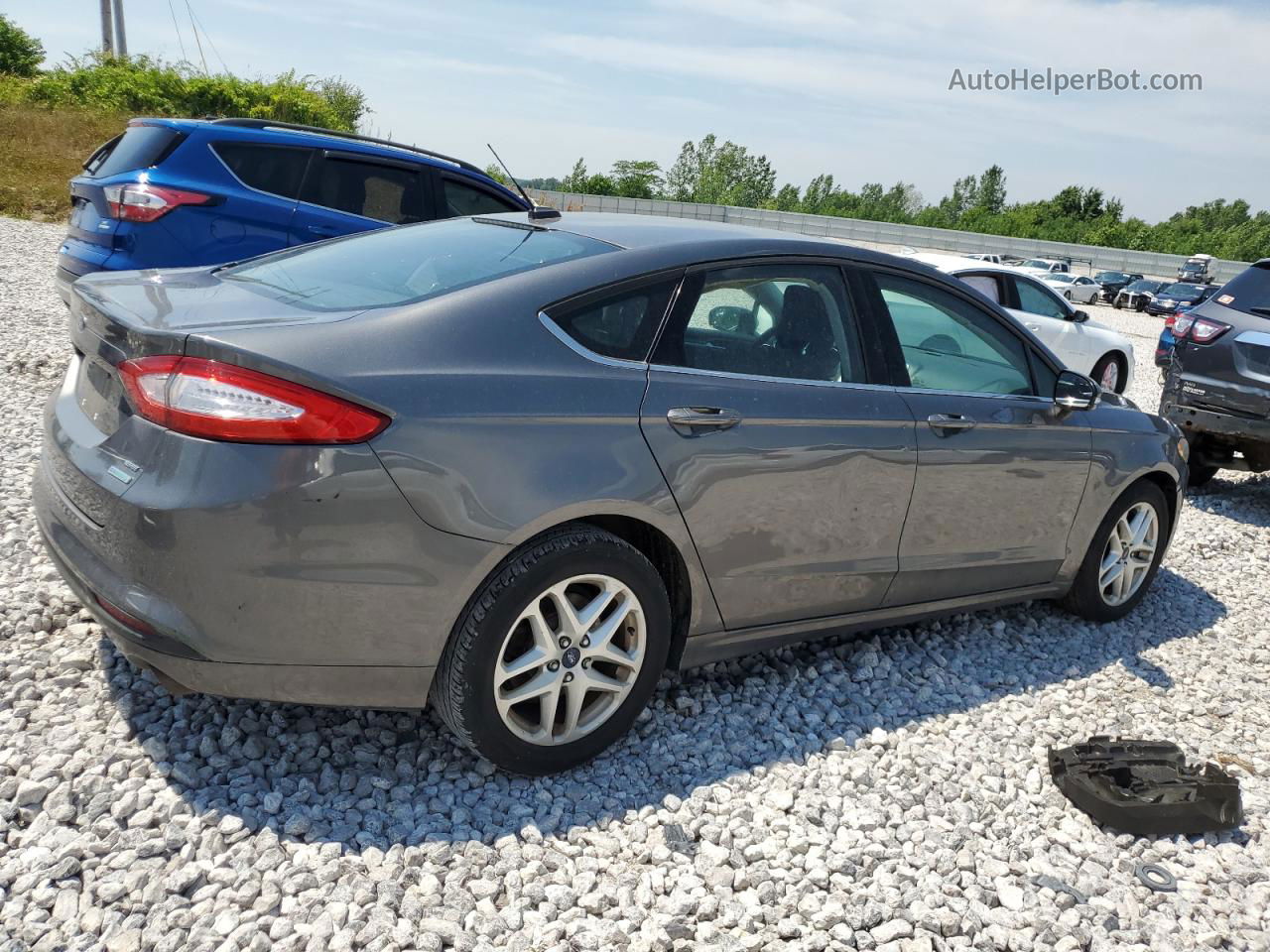 2014 Ford Fusion Se Gray vin: 1FA6P0HD2E5400106