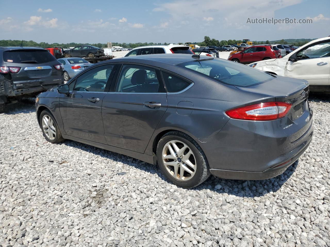 2014 Ford Fusion Se Gray vin: 1FA6P0HD2E5400106