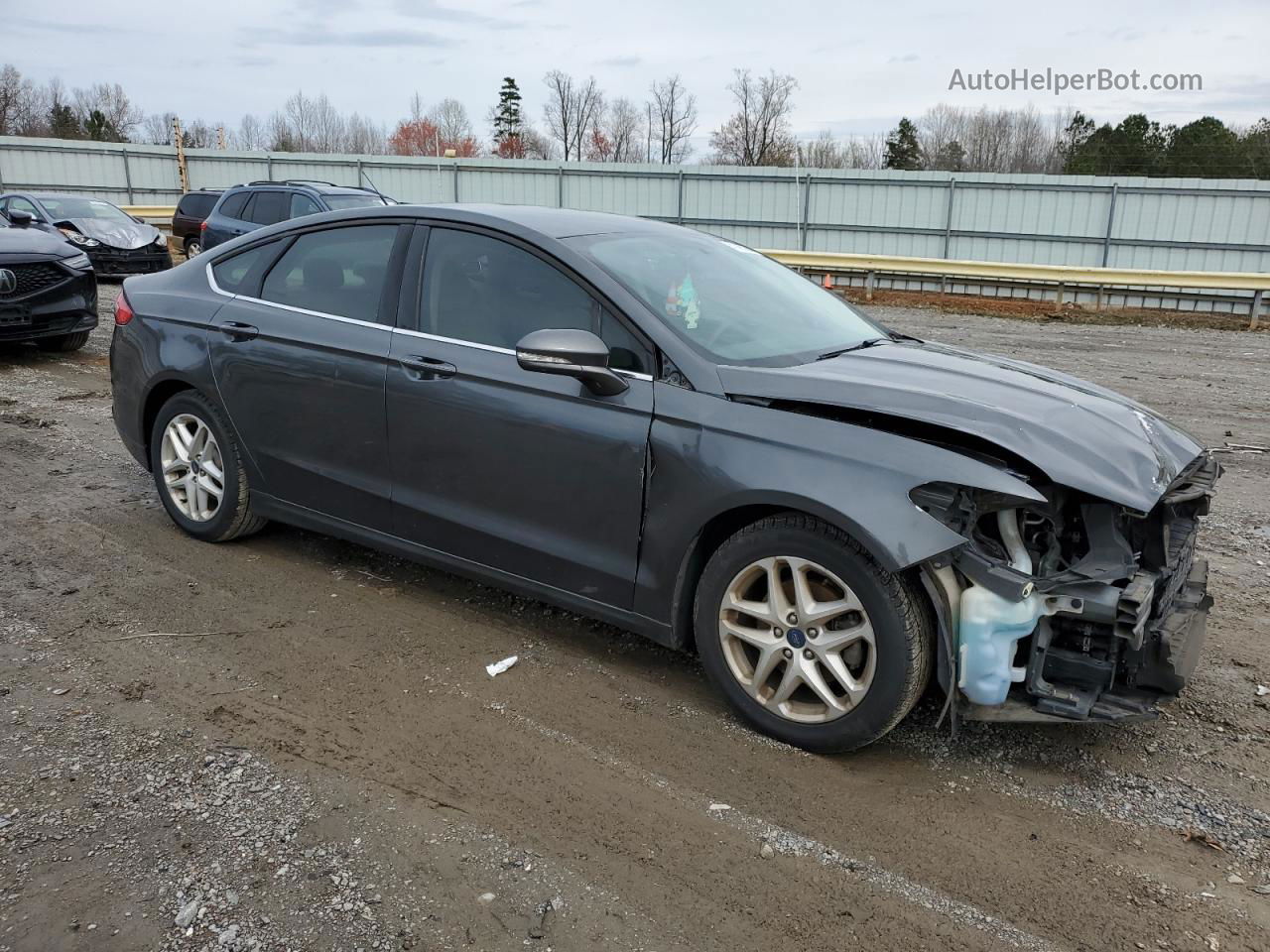 2016 Ford Fusion Se Gray vin: 1FA6P0HD2G5119717