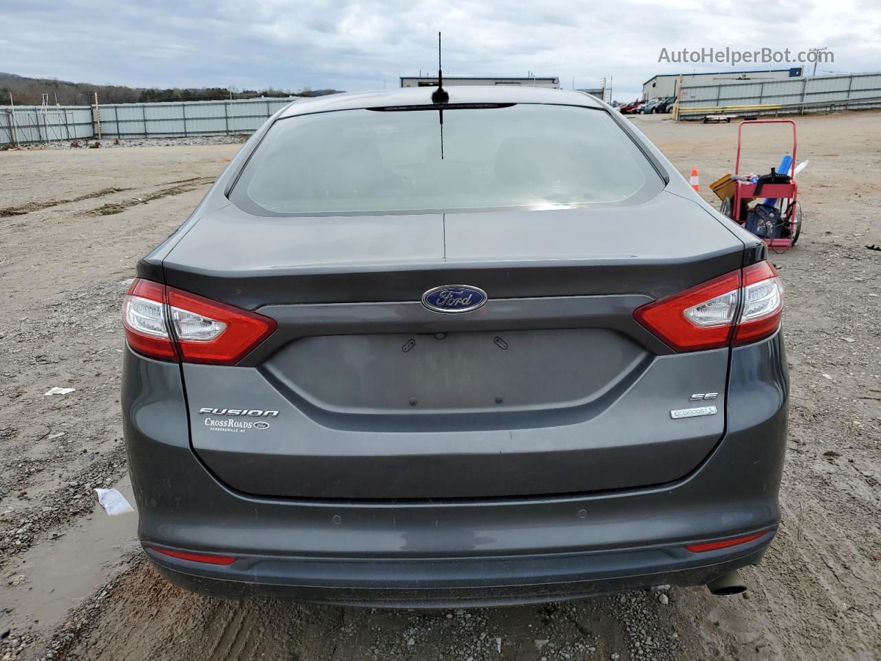 2016 Ford Fusion Se Gray vin: 1FA6P0HD2G5119717