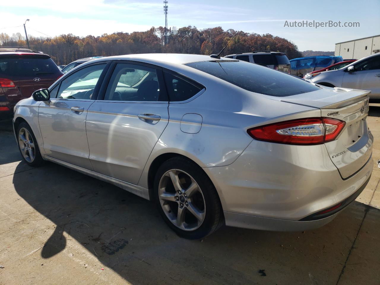 2014 Ford Fusion Se Silver vin: 1FA6P0HD3E5360604