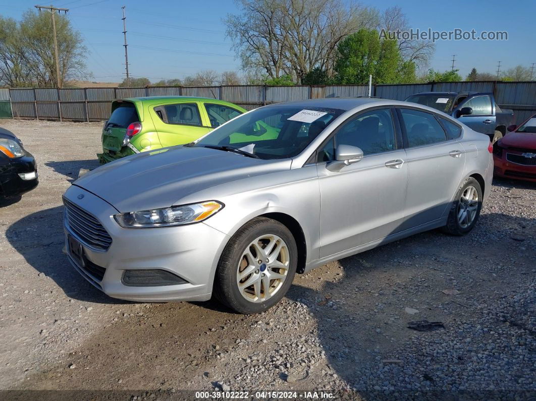 2014 Ford Fusion Se Silver vin: 1FA6P0HD3E5372624