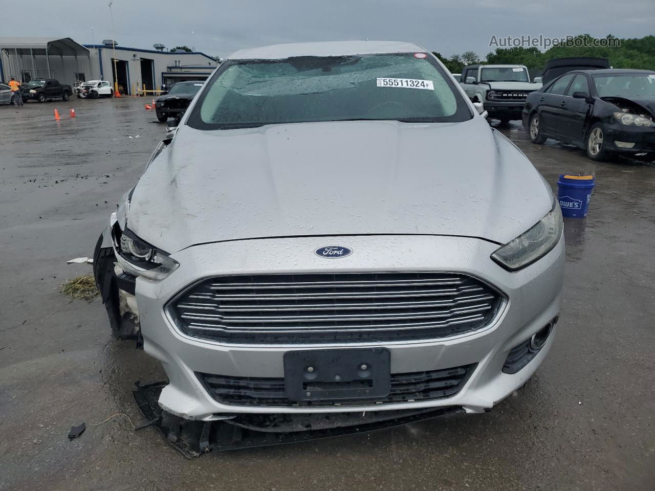 2014 Ford Fusion Se Silver vin: 1FA6P0HD3E5382084