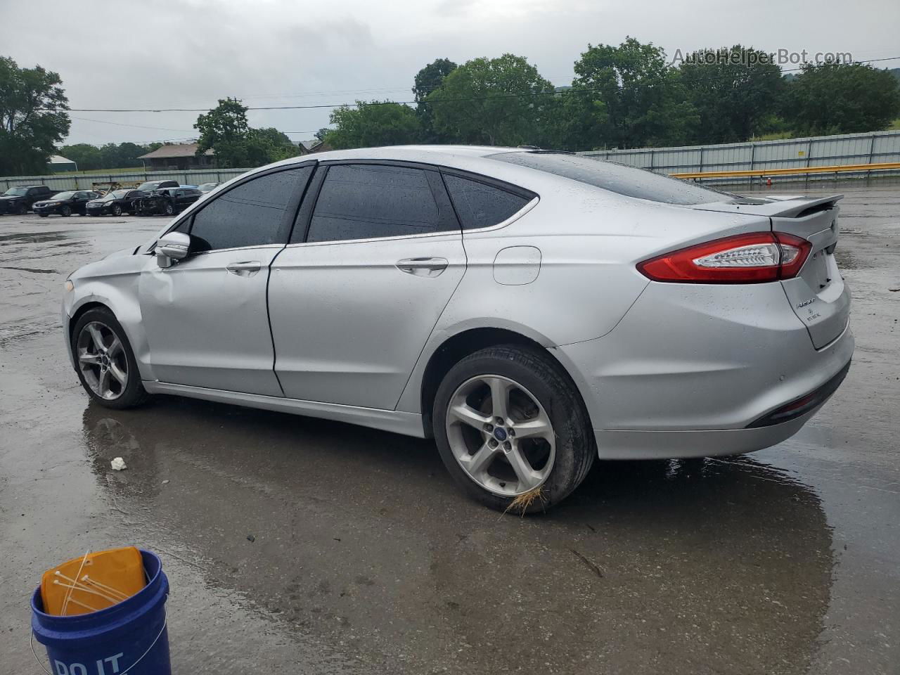 2014 Ford Fusion Se Silver vin: 1FA6P0HD3E5382084