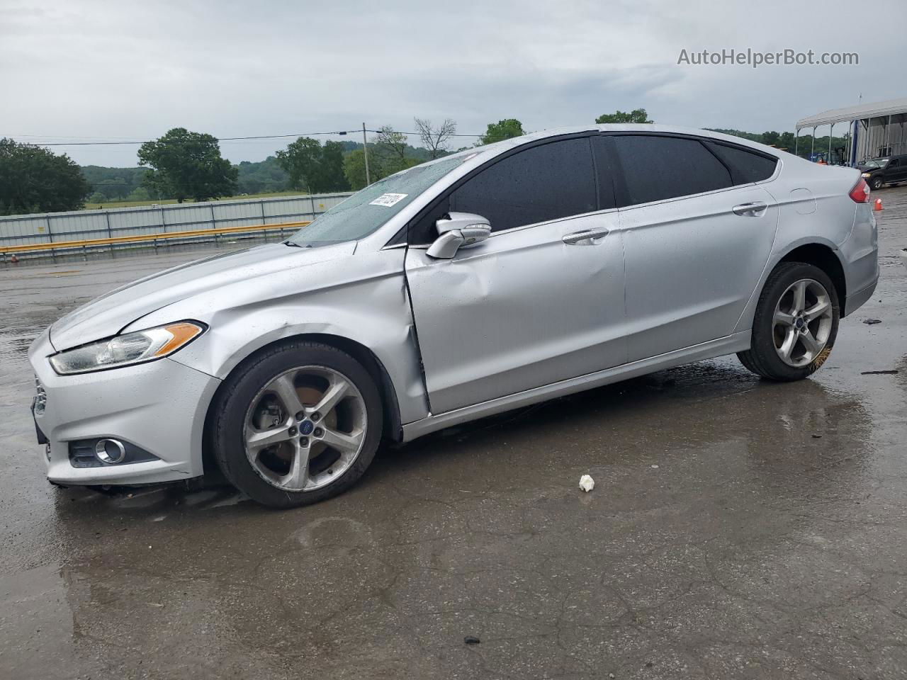 2014 Ford Fusion Se Silver vin: 1FA6P0HD3E5382084