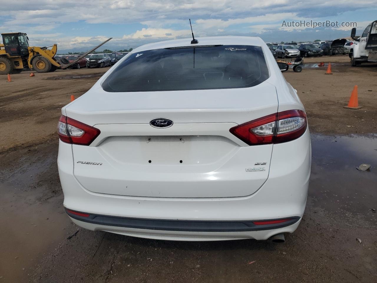 2014 Ford Fusion Se Белый vin: 1FA6P0HD3E5387625