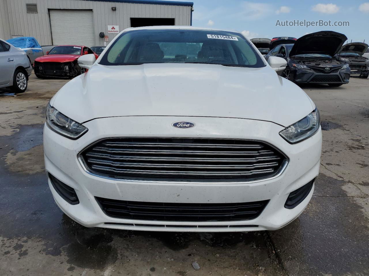 2015 Ford Fusion Se White vin: 1FA6P0HD3F5112077