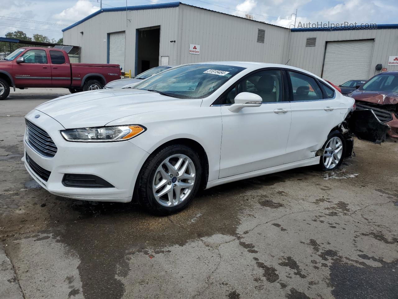 2015 Ford Fusion Se White vin: 1FA6P0HD3F5112077